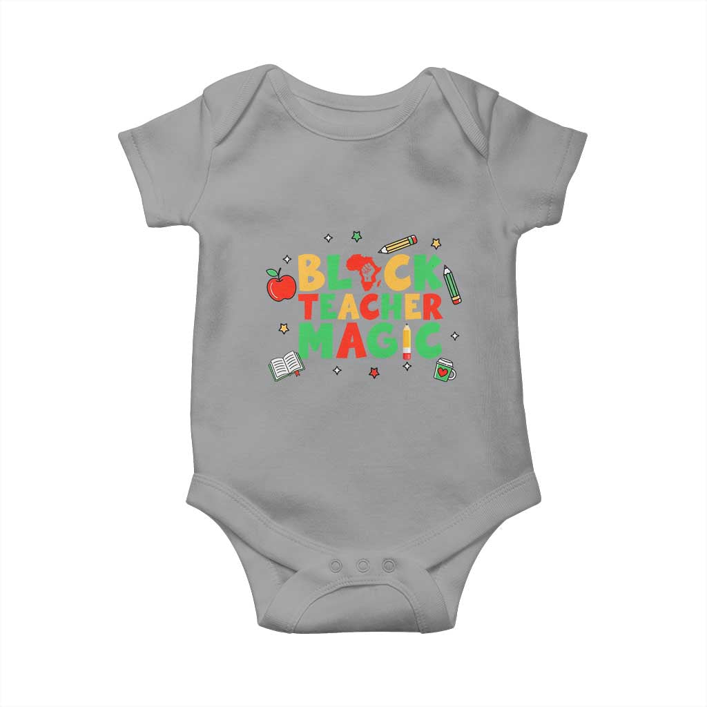 Inspirational Black Teacher Magic Baby Onesie African American History Month - Wonder Print Shop