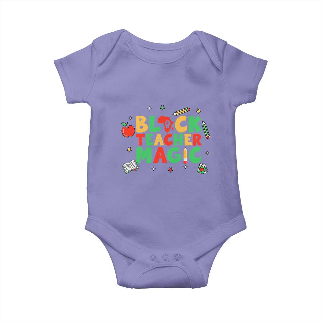 Inspirational Black Teacher Magic Baby Onesie African American History Month - Wonder Print Shop