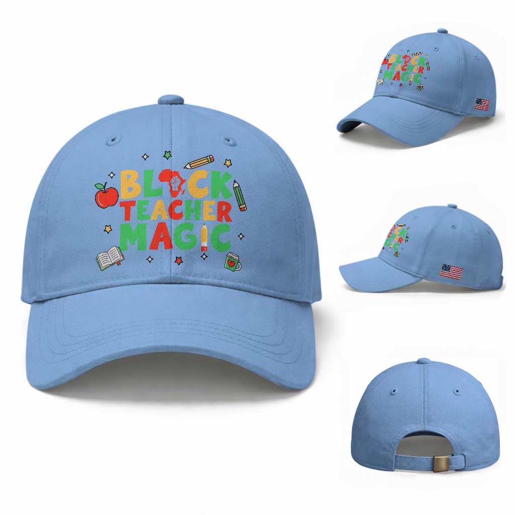 Inspirational Black Teacher Magic Baseball Cap African American History Month