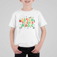 Inspirational Black Teacher Magic T Shirt For Kid African American History Month - Wonder Print Shop