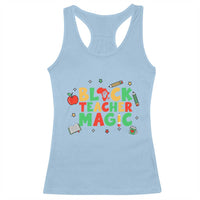 Inspirational Black Teacher Magic Racerback Tank Top African American History Month - Wonder Print Shop