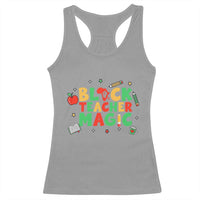 Inspirational Black Teacher Magic Racerback Tank Top African American History Month - Wonder Print Shop