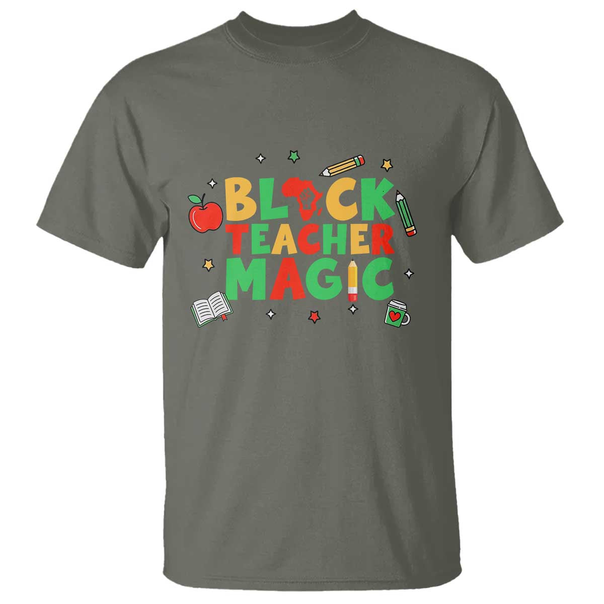 Inspirational Black Teacher Magic T Shirt African American History Month - Wonder Print Shop