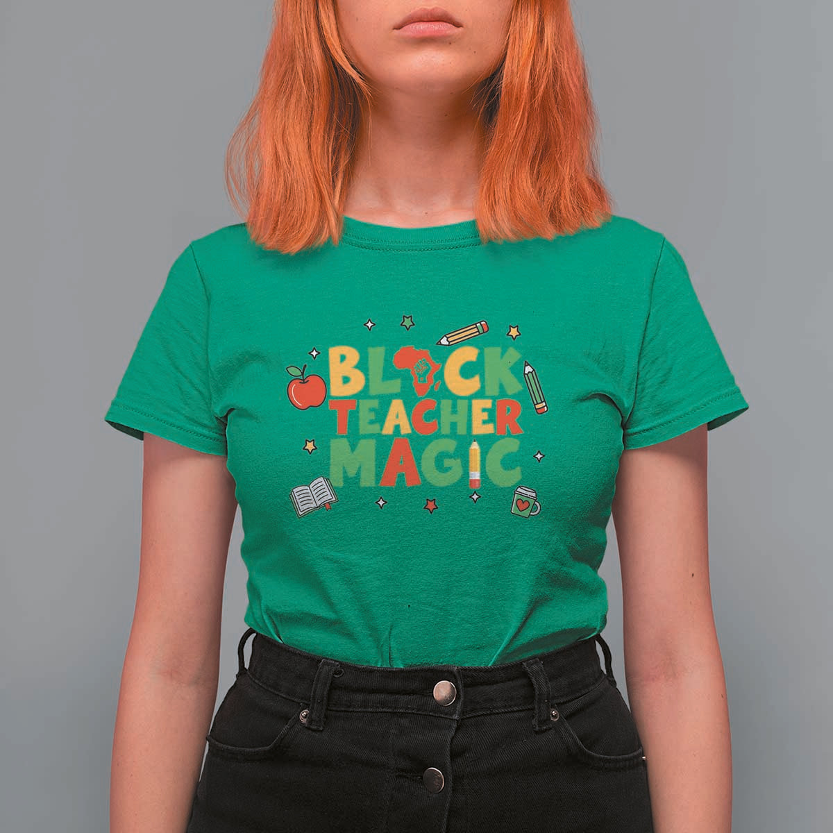 Inspirational Black Teacher Magic T Shirt For Women African American History Month - Wonder Print Shop