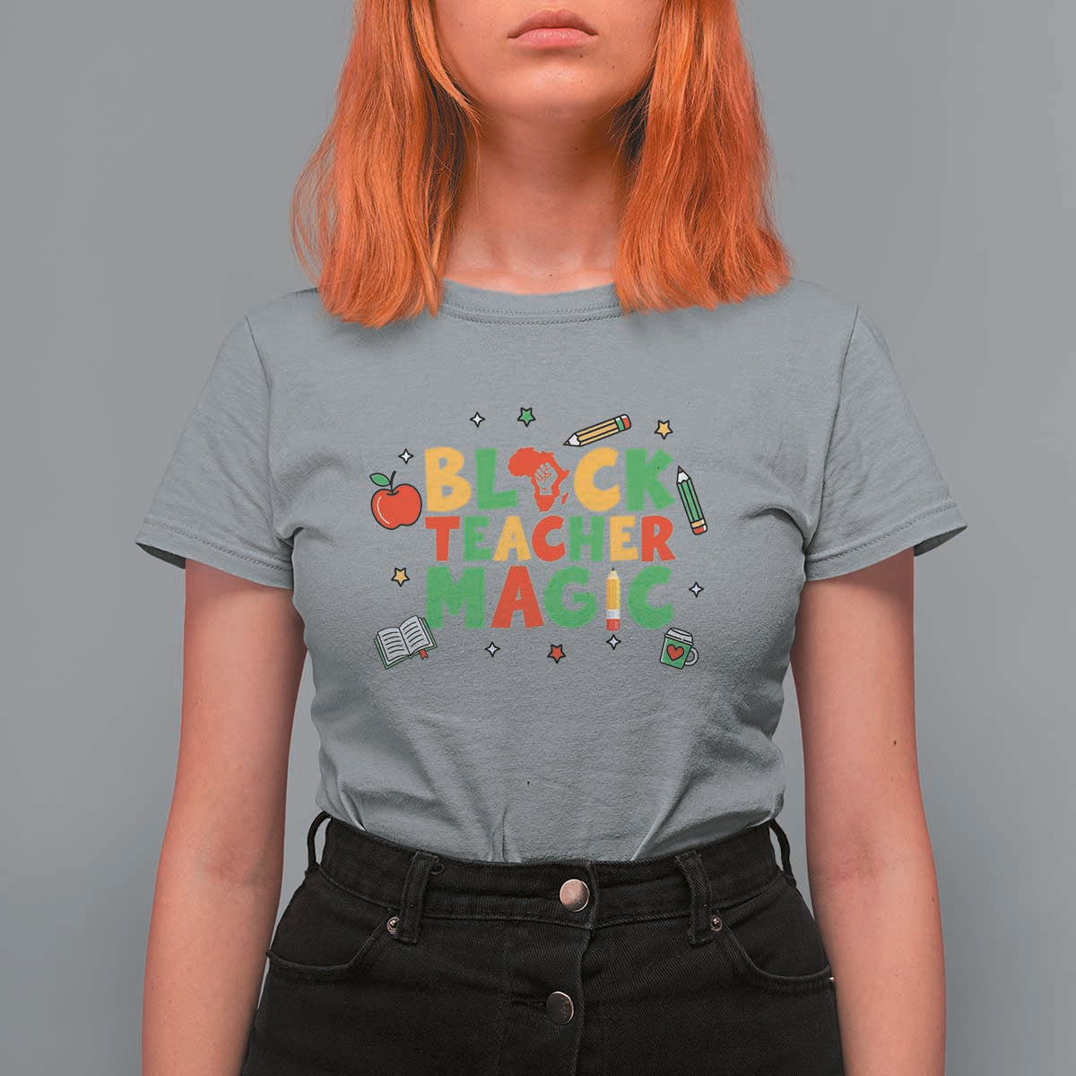 Inspirational Black Teacher Magic T Shirt For Women African American History Month - Wonder Print Shop