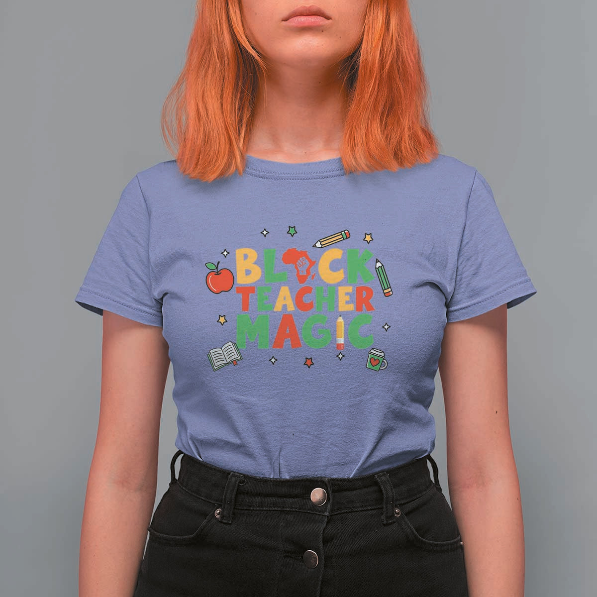 Inspirational Black Teacher Magic T Shirt For Women African American History Month - Wonder Print Shop