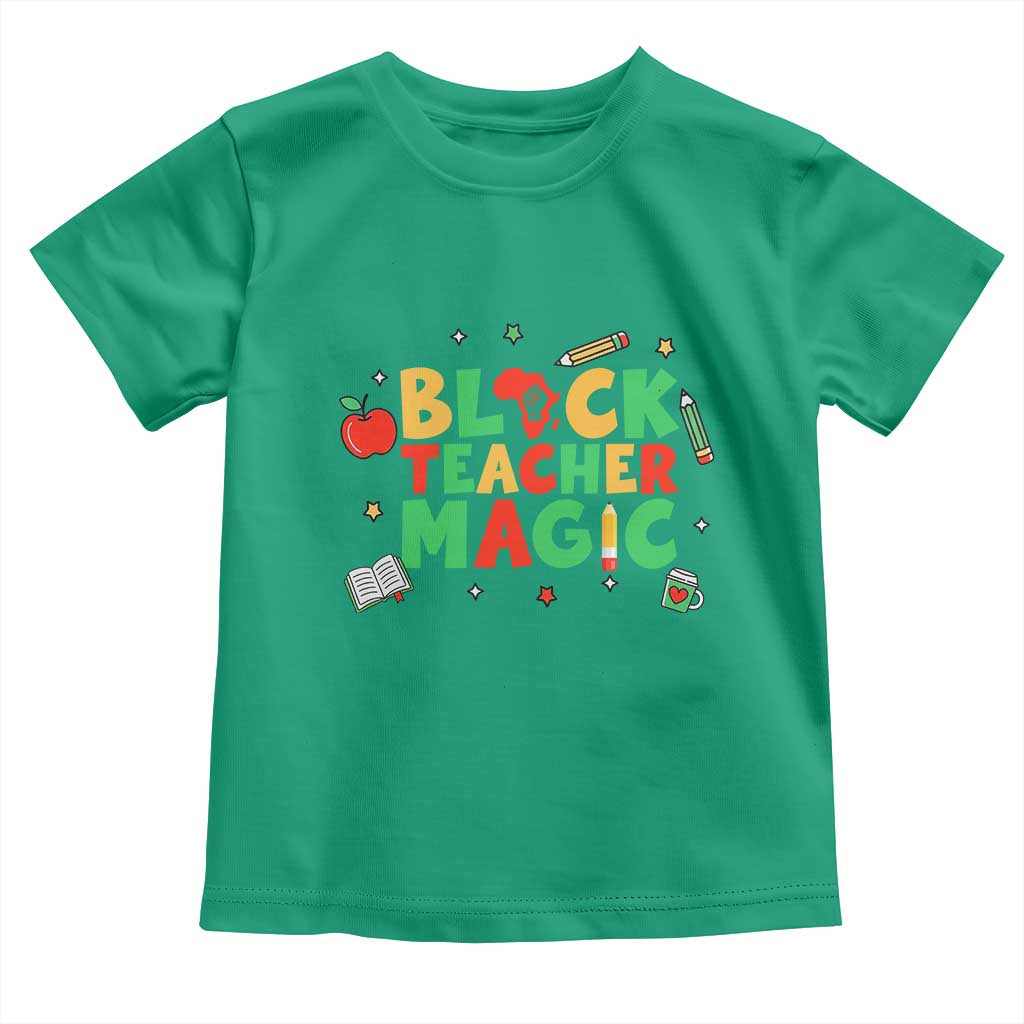 Inspirational Black Teacher Magic Toddler T Shirt African American History Month - Wonder Print Shop