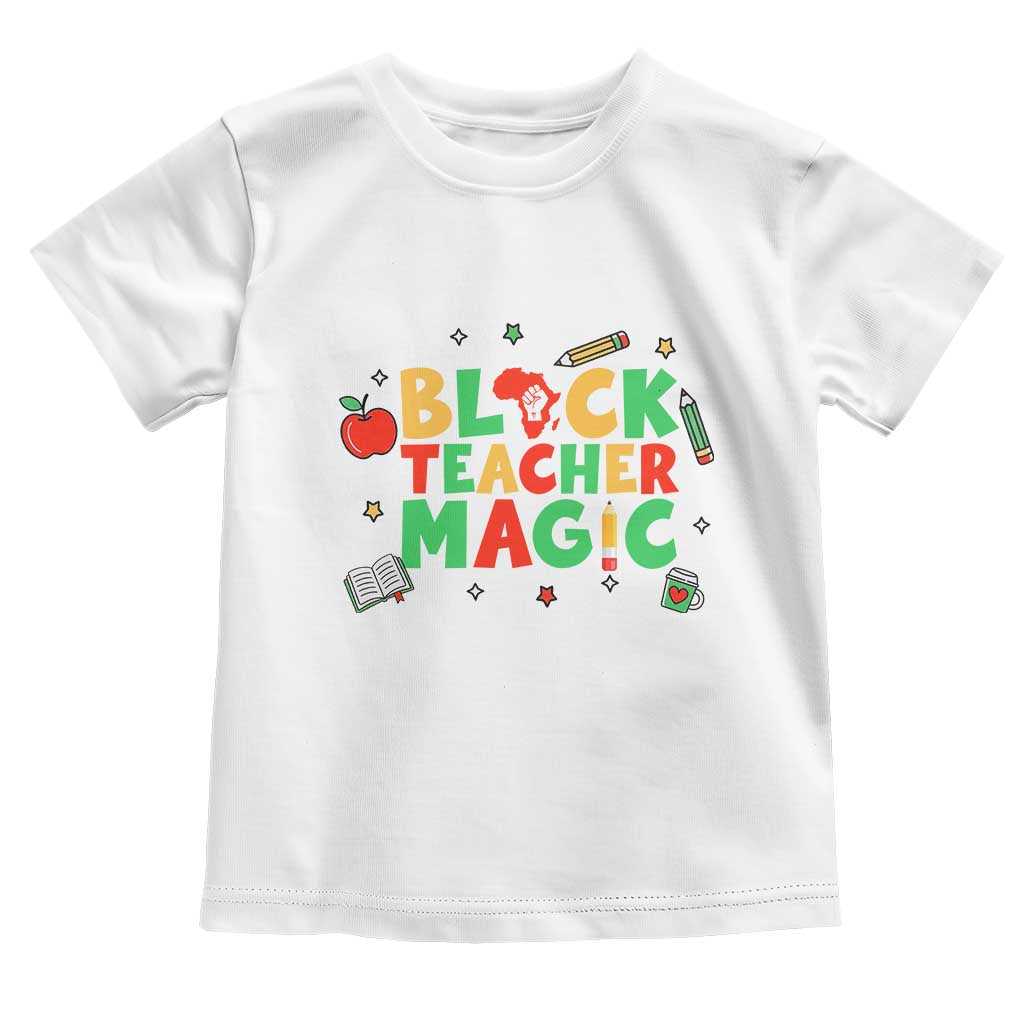 Inspirational Black Teacher Magic Toddler T Shirt African American History Month - Wonder Print Shop