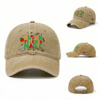 Inspirational Black Teacher Magic Washed Cotton Baseball Cap African American History Month