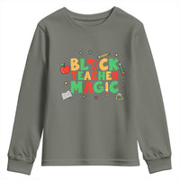 Inspirational Black Teacher Magic Youth Sweatshirt African American History Month - Wonder Print Shop