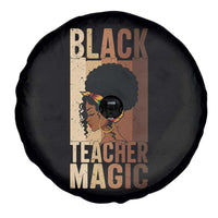 Black Teacher Magic Spare Tire Cover African American Pride Teacher Life - Wonder Print Shop