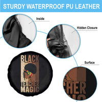 Black Teacher Magic Spare Tire Cover African American Pride Teacher Life - Wonder Print Shop