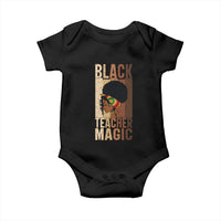 Black Teacher Magic Baby Onesie African American Pride Teacher Life - Wonder Print Shop