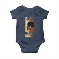 Black Teacher Magic Baby Onesie African American Pride Teacher Life - Wonder Print Shop