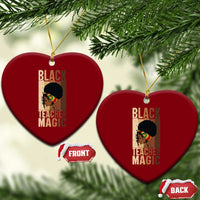 Black Teacher Magic Ceramic Ornament African American Pride Teacher Life - Wonder Print Shop