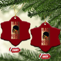 Black Teacher Magic Ceramic Ornament African American Pride Teacher Life - Wonder Print Shop