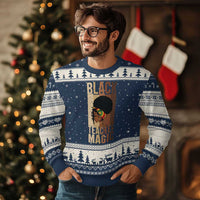 Black Teacher Magic Ugly Christmas Sweater African American Pride Teacher Life - Wonder Print Shop