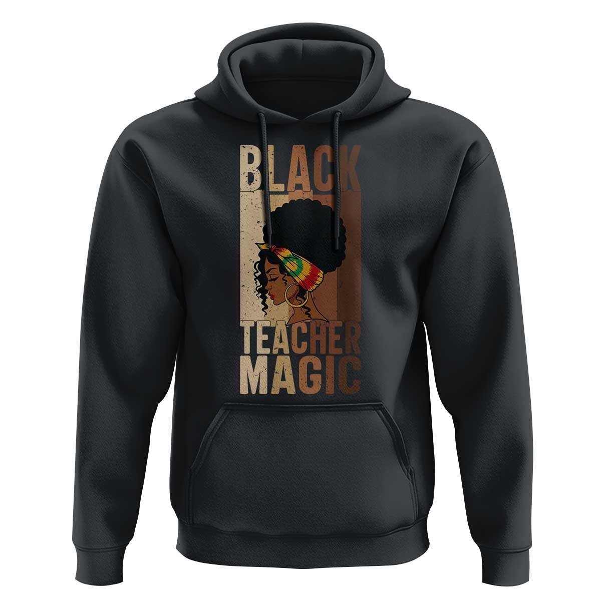 Black Teacher Magic Hoodie African American Pride Teacher Life - Wonder Print Shop