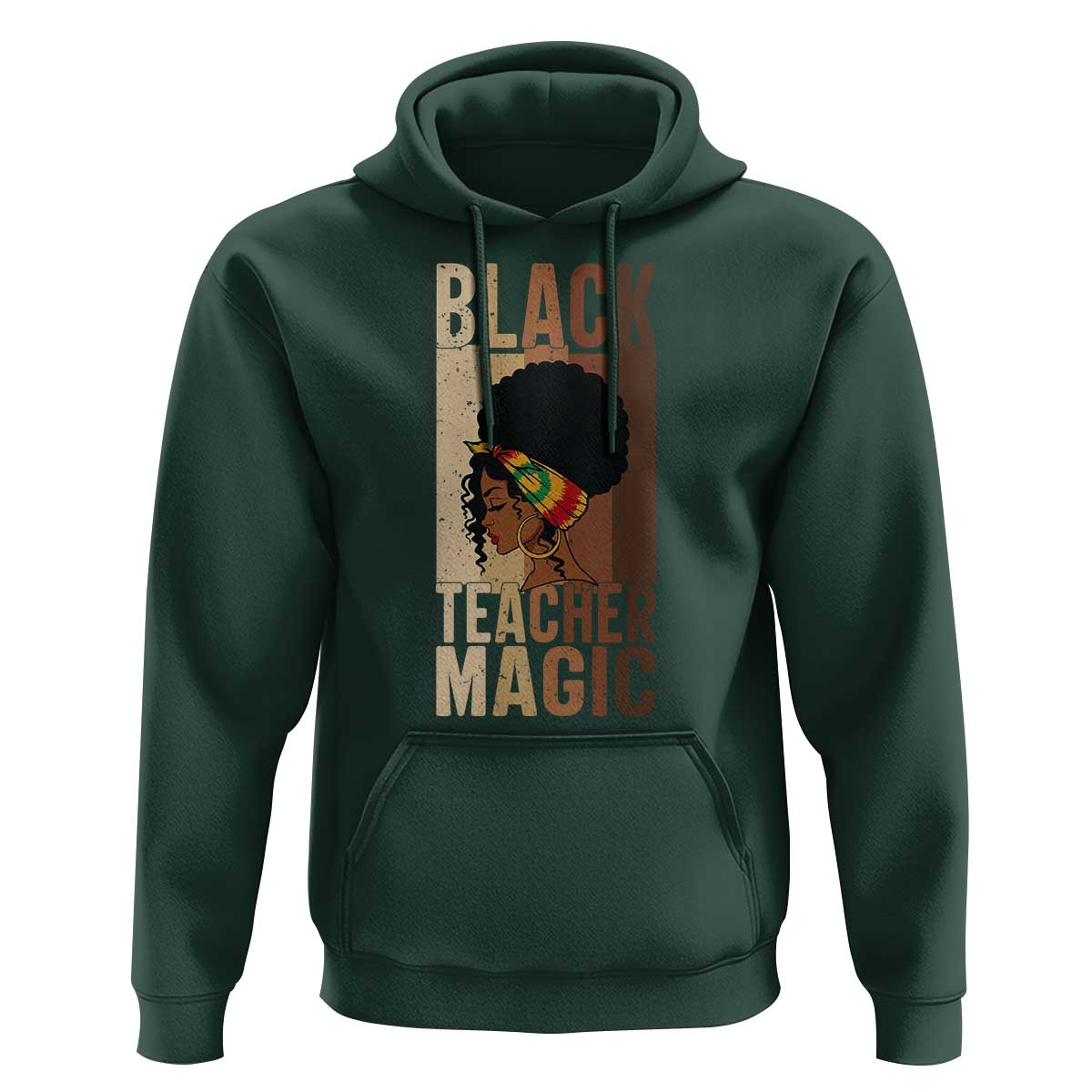 Black Teacher Magic Hoodie African American Pride Teacher Life - Wonder Print Shop