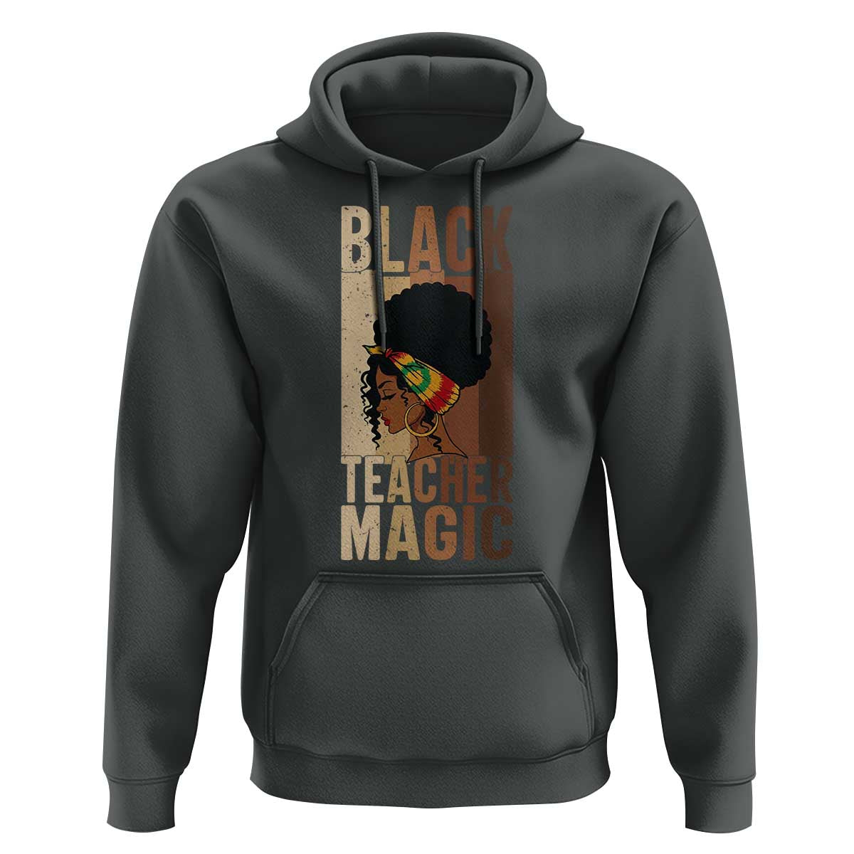 Black Teacher Magic Hoodie African American Pride Teacher Life - Wonder Print Shop