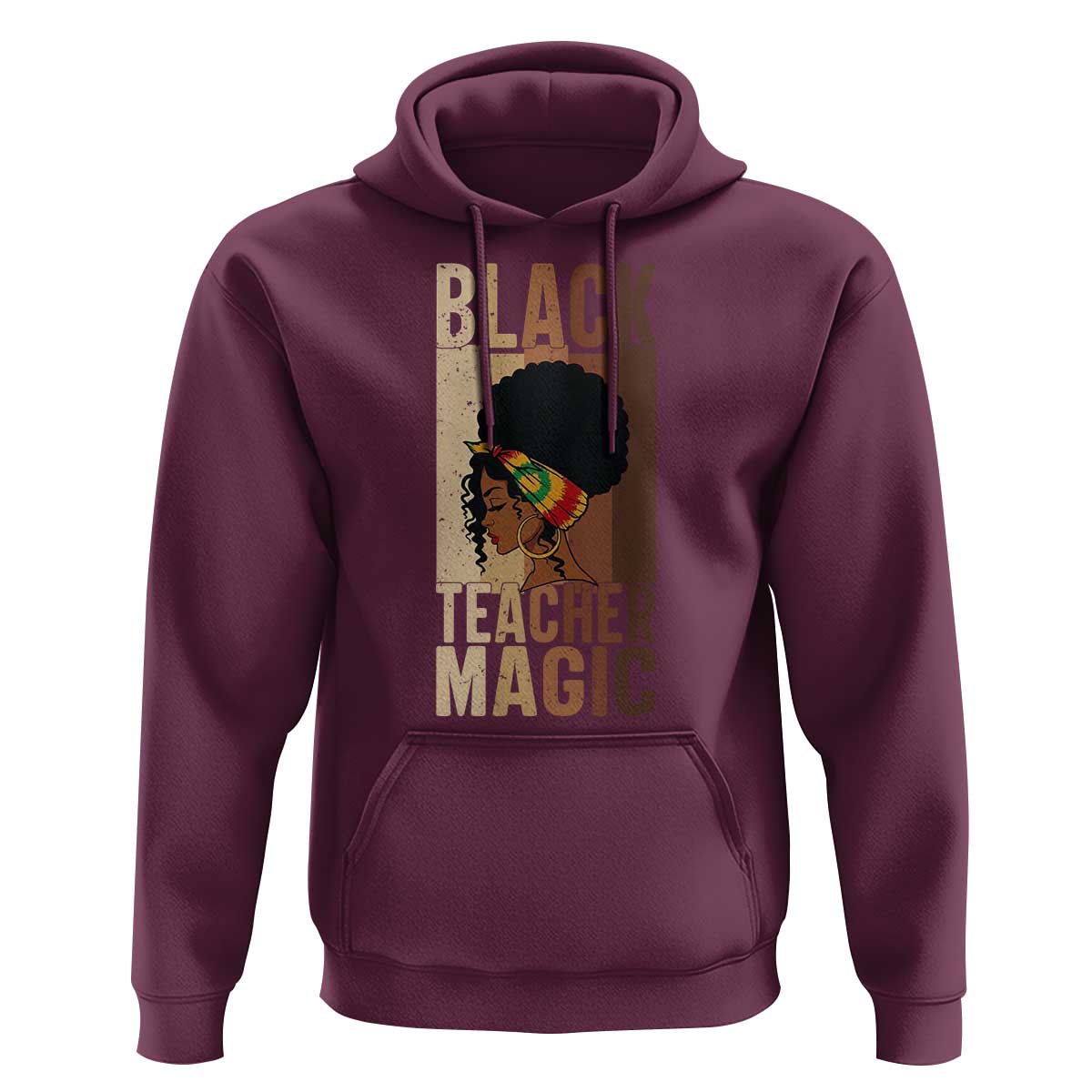 Black Teacher Magic Hoodie African American Pride Teacher Life - Wonder Print Shop