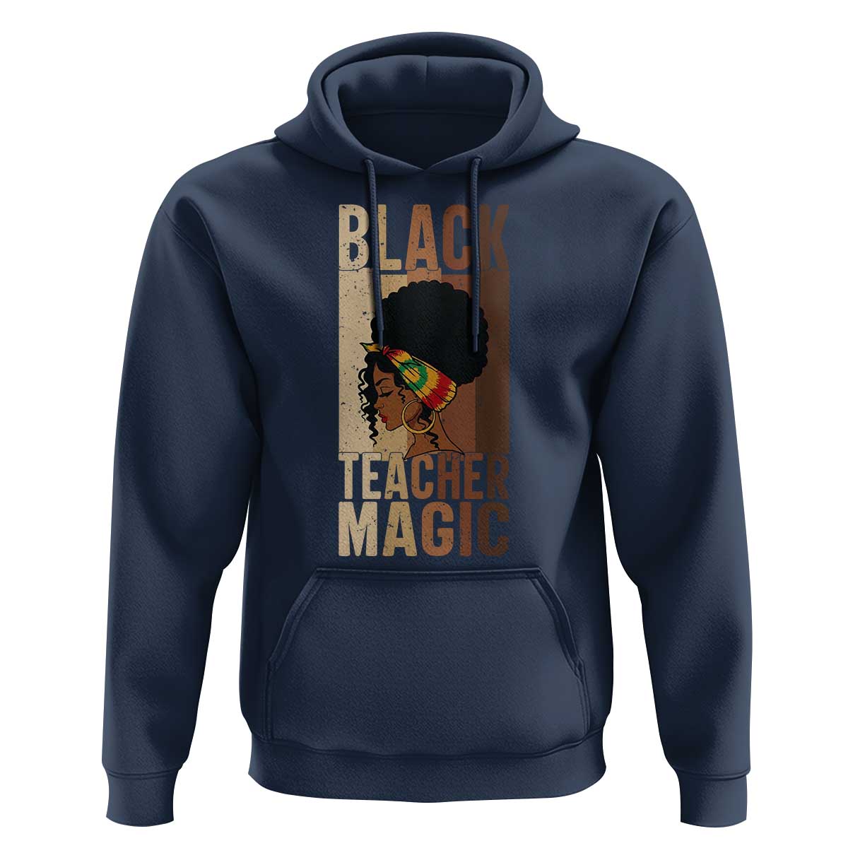 Black Teacher Magic Hoodie African American Pride Teacher Life - Wonder Print Shop
