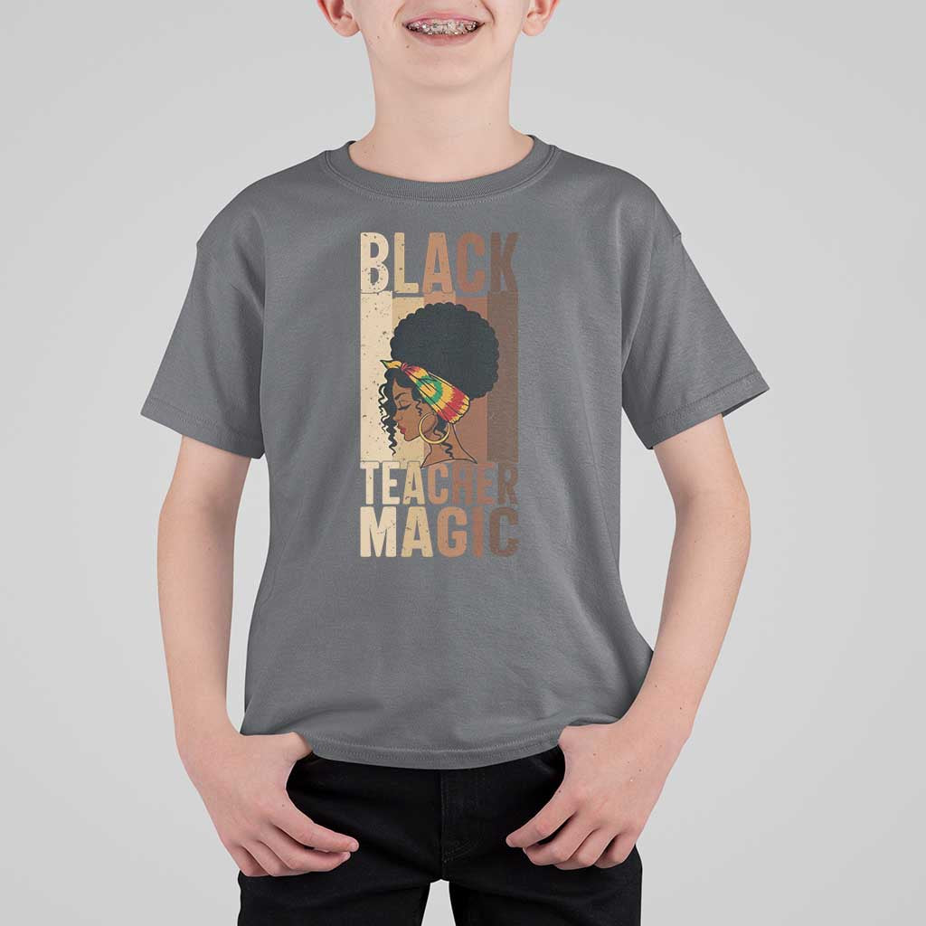 Black Teacher Magic T Shirt For Kid African American Pride Teacher Life - Wonder Print Shop