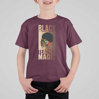 Black Teacher Magic T Shirt For Kid African American Pride Teacher Life - Wonder Print Shop