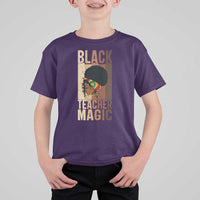 Black Teacher Magic T Shirt For Kid African American Pride Teacher Life - Wonder Print Shop