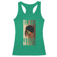 Black Teacher Magic Racerback Tank Top African American Pride Teacher Life - Wonder Print Shop