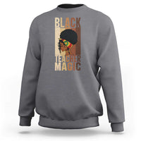 Black Teacher Magic Sweatshirt African American Pride Teacher Life - Wonder Print Shop