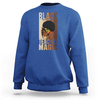 Black Teacher Magic Sweatshirt African American Pride Teacher Life - Wonder Print Shop
