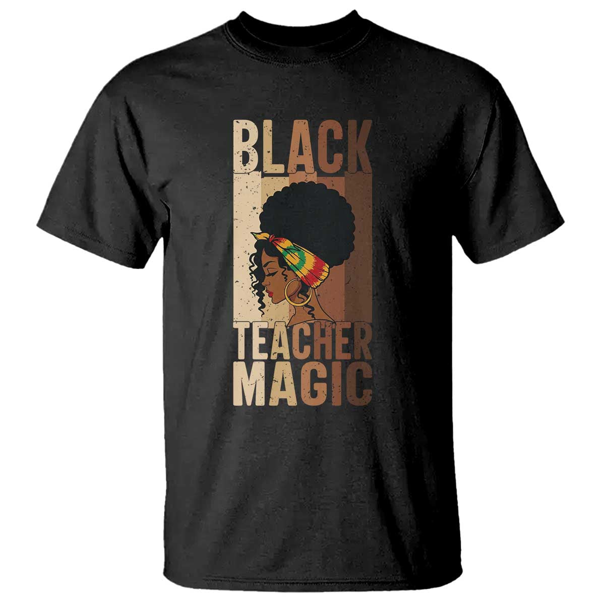 Black Teacher Magic T Shirt African American Pride Teacher Life - Wonder Print Shop