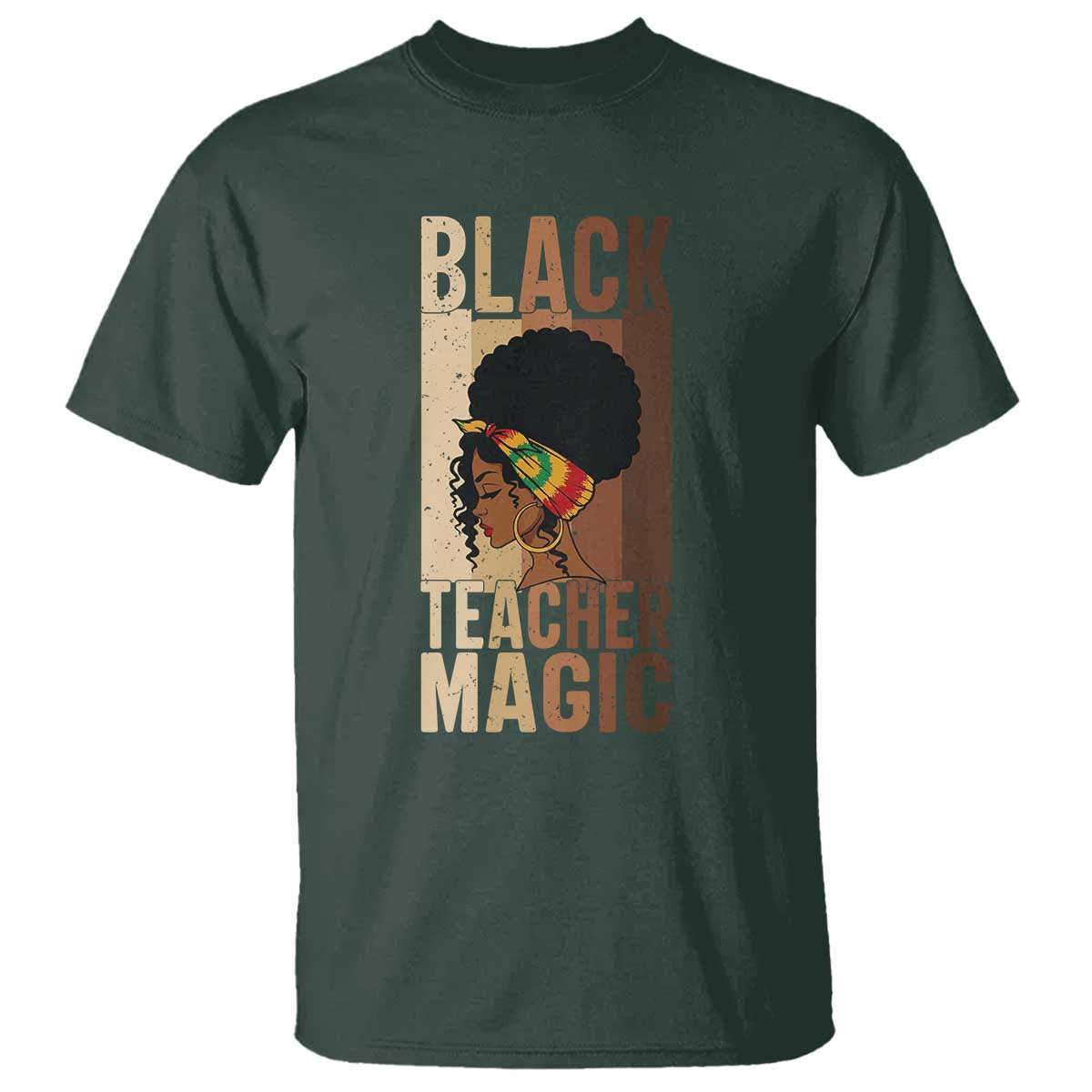 Black Teacher Magic T Shirt African American Pride Teacher Life - Wonder Print Shop