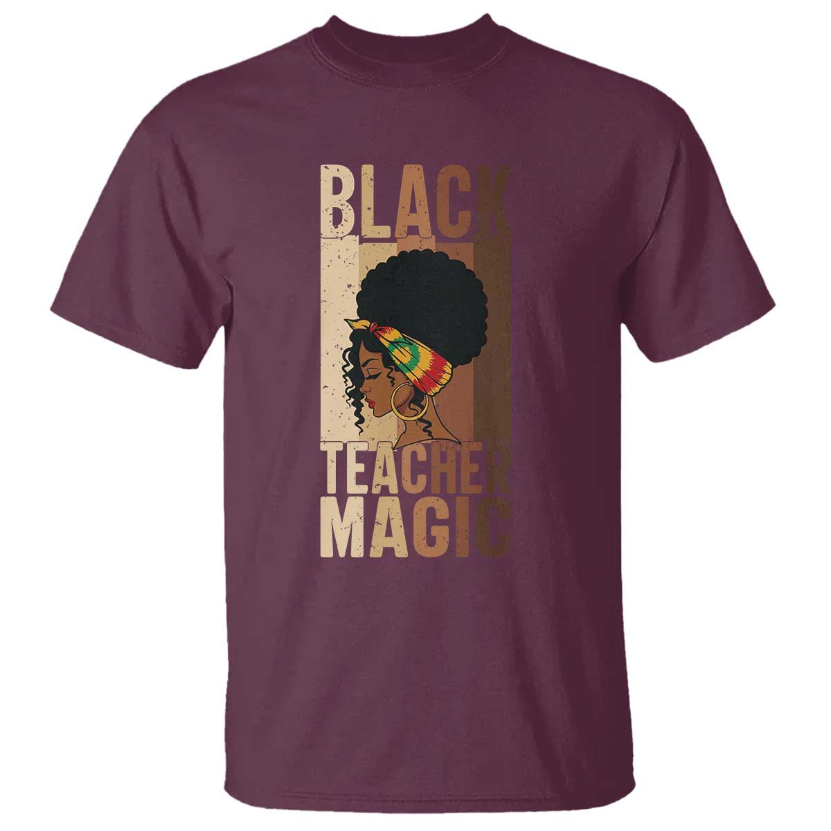 Black Teacher Magic T Shirt African American Pride Teacher Life - Wonder Print Shop