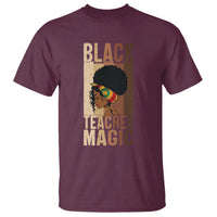 Black Teacher Magic T Shirt African American Pride Teacher Life - Wonder Print Shop