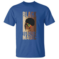 Black Teacher Magic T Shirt African American Pride Teacher Life - Wonder Print Shop
