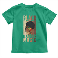 Black Teacher Magic Toddler T Shirt African American Pride Teacher Life - Wonder Print Shop