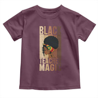 Black Teacher Magic Toddler T Shirt African American Pride Teacher Life - Wonder Print Shop