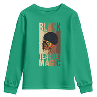 Black Teacher Magic Youth Sweatshirt African American Pride Teacher Life - Wonder Print Shop