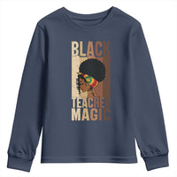 Black Teacher Magic Youth Sweatshirt African American Pride Teacher Life - Wonder Print Shop