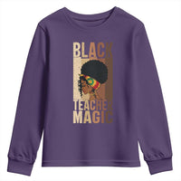 Black Teacher Magic Youth Sweatshirt African American Pride Teacher Life - Wonder Print Shop