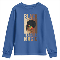 Black Teacher Magic Youth Sweatshirt African American Pride Teacher Life - Wonder Print Shop