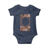 Black Teacher Magic Baby Onesie Empowering African American Pride Teacher Gift - Wonder Print Shop