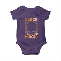Black Teacher Magic Baby Onesie Empowering African American Pride Teacher Gift - Wonder Print Shop