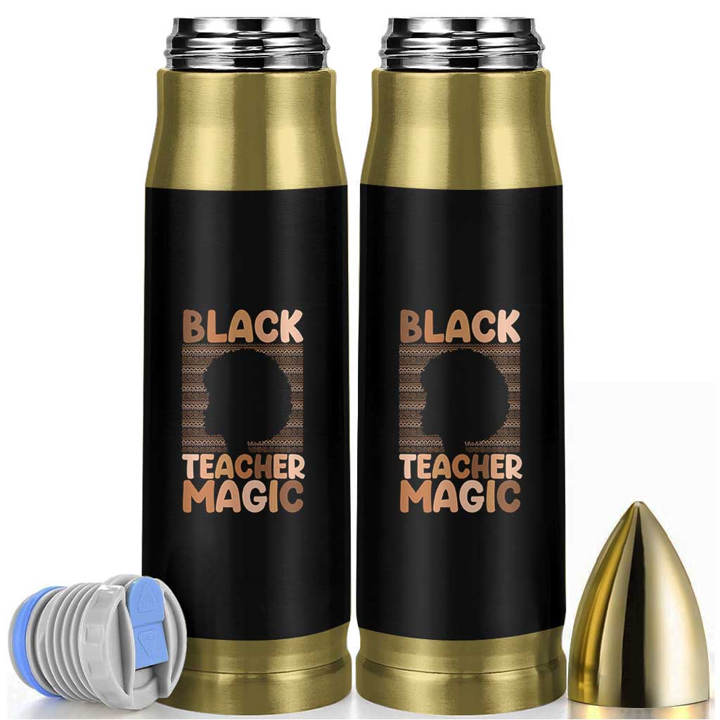 Black Teacher Magic Bullet Tumbler Empowering African American Pride Teacher Gift - Wonder Print Shop