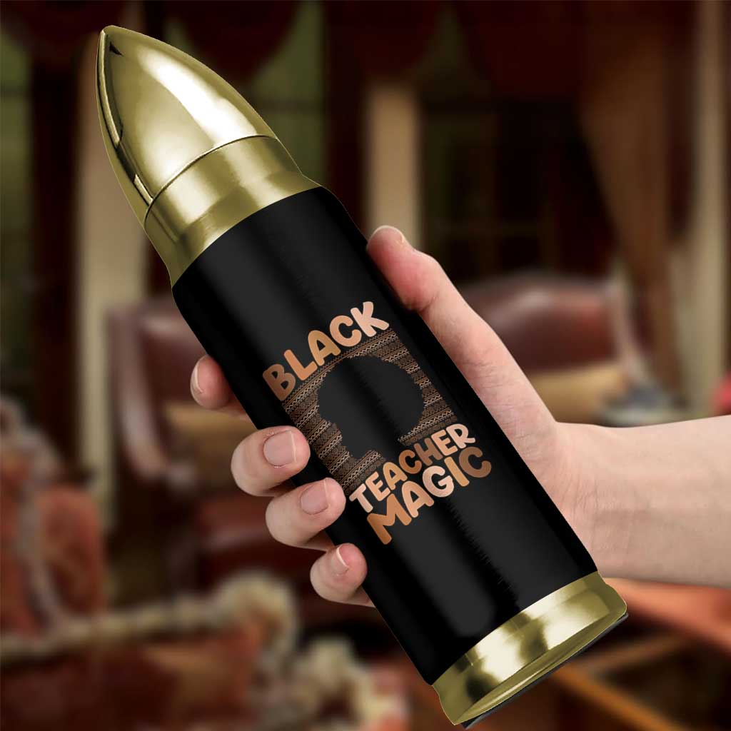 Black Teacher Magic Bullet Tumbler Empowering African American Pride Teacher Gift - Wonder Print Shop