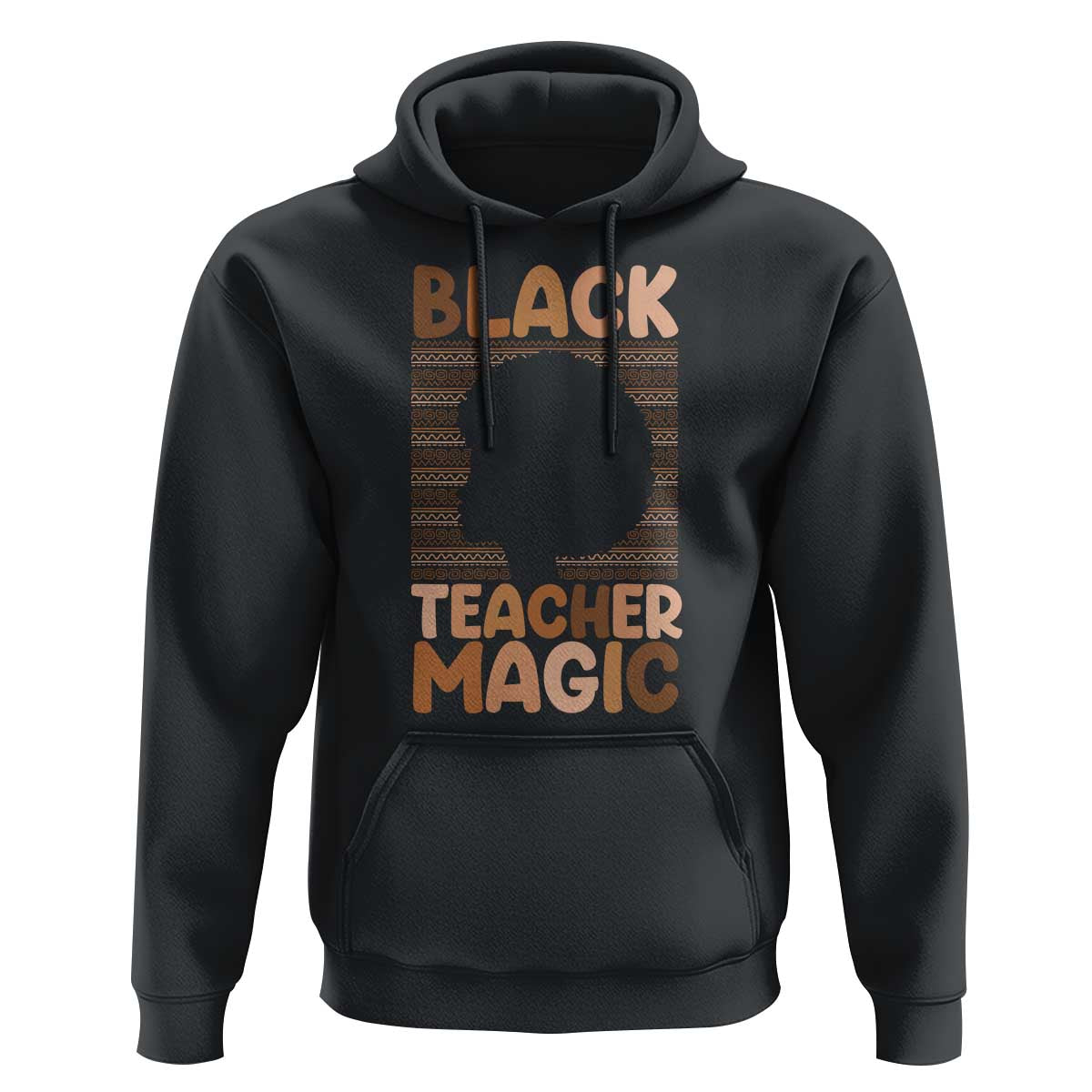 Black Teacher Magic Hoodie Empowering African American Pride Teacher Gift - Wonder Print Shop