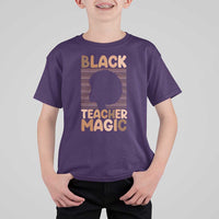 Black Teacher Magic T Shirt For Kid Empowering African American Pride Teacher Gift - Wonder Print Shop