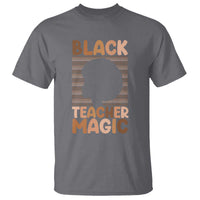 Black Teacher Magic T Shirt Empowering African American Pride Teacher Gift - Wonder Print Shop